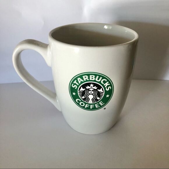2008 Starbucks White Siren Mermaid Logo Coffee Tea Cup Mug 10.2 oz - Picture 1 of 7